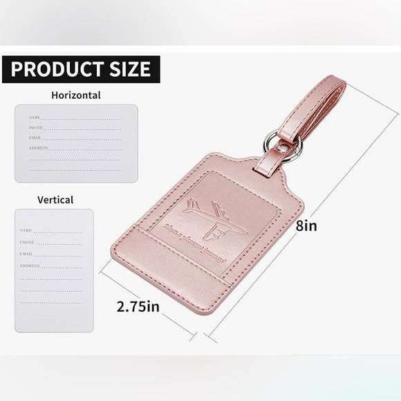 2pcs|Express Your Style Chic Easy Luggage Travel Bag Suitcase Luggage Tag - Picture 2 of 4